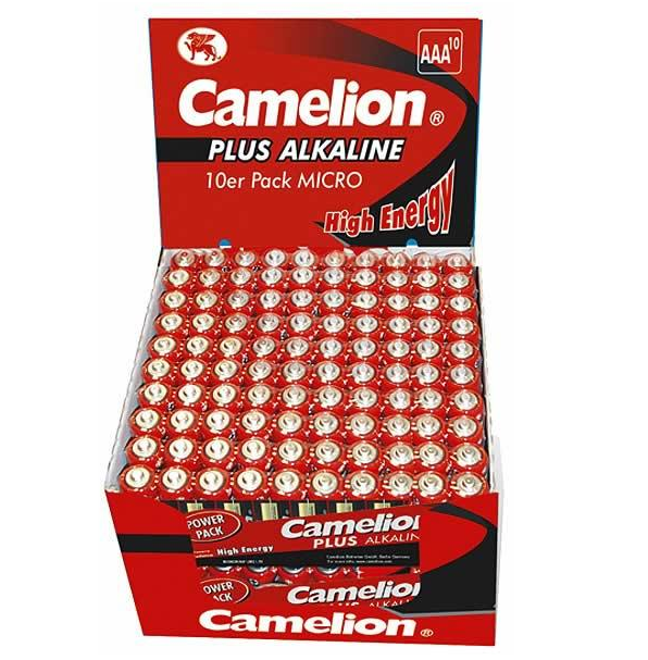 Leelispatareid AAA CAMELION LR03 1170 mAh — pakk 200 tk