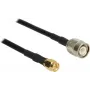 Koaksiaalkaabel DeLOCK 89499 CFD200 7,5 m TNC SMA Must