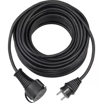 Brennenstuhl H05RR-F 3G1,5 - Pikenduskaabel - CEE 7/7 (SCHUKO) (M) - toiteallikas CEE 7/4 (SCHUKO)/CEE 7/7 (SCHUKO) (W) - 25,0m - Must (1161470)
