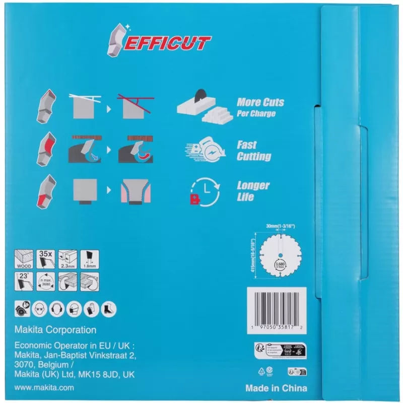 Makita E-24848 saeleht EFFICUT akuga ketassaele HS013G lõikelaius 2,30 (E-24848)