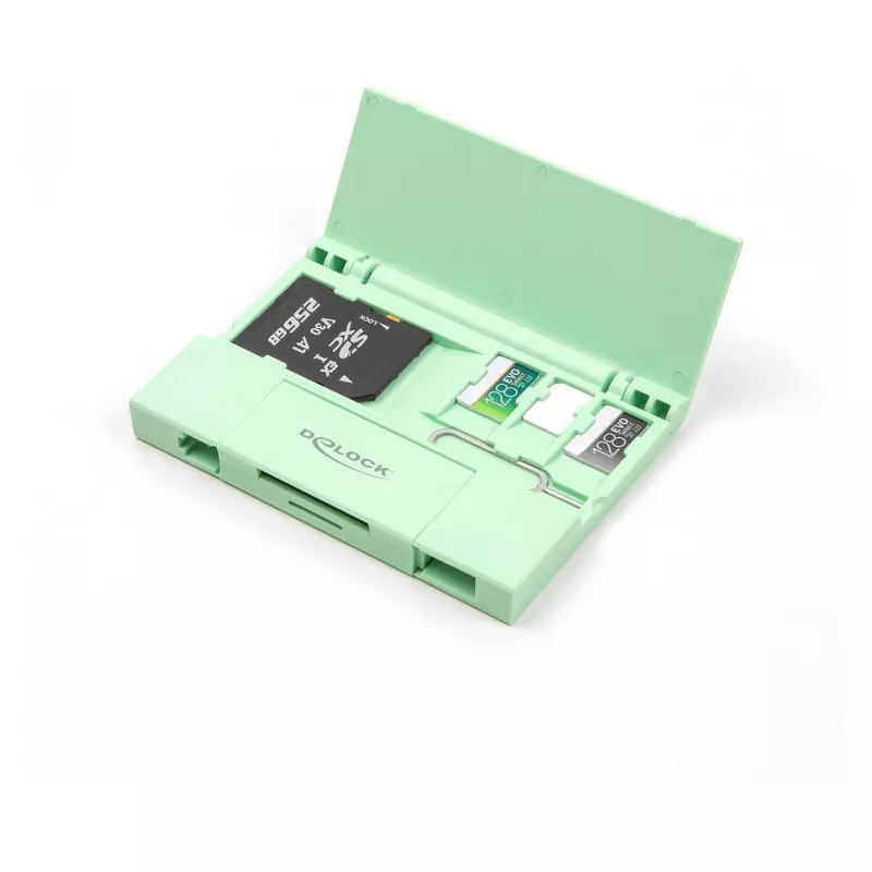 Kaardilugeja DeLOCK 91015 USB 3.2 Gen 1 Type-A/USB-C Mint