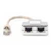 Plaastrikaabli adapter Digitus CAT 5e varjestatud 1:1