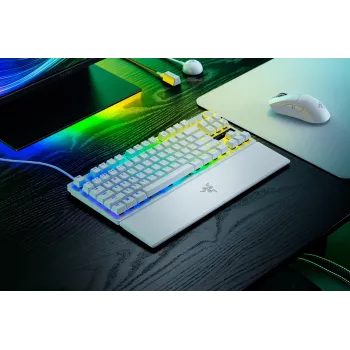 Razer Huntsman V3 Pro Tenkeyless 8KHz | Mänguklaviatuur | Juhtmega | US | Valge | Razer Analog Optical Switch Gen-2