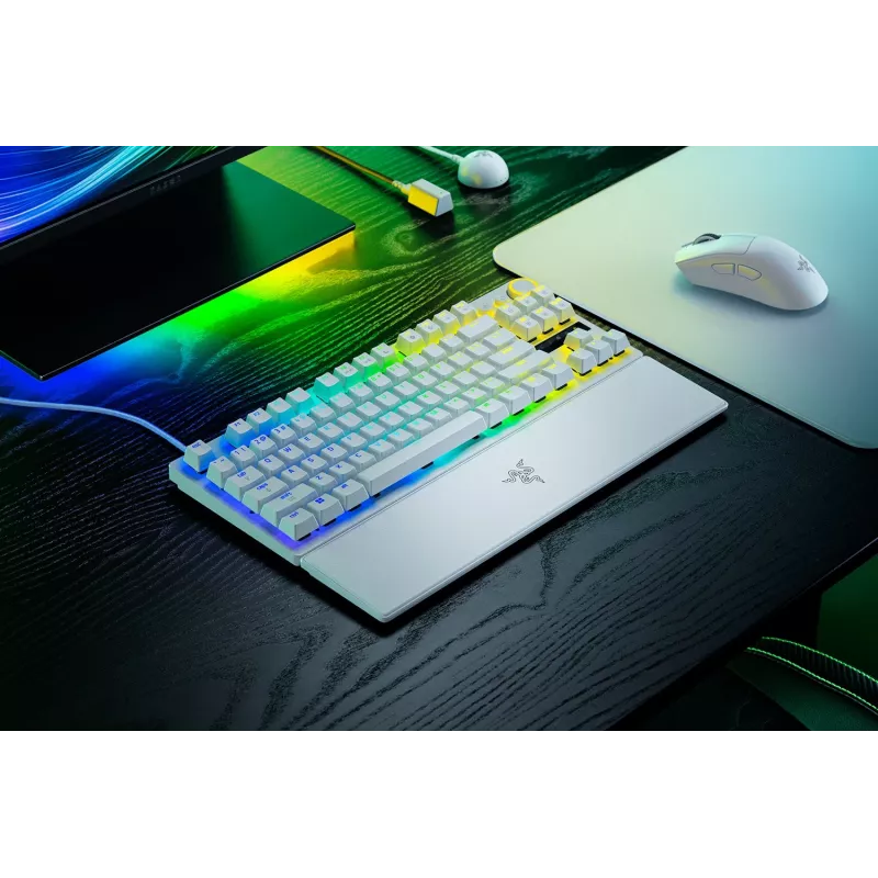 Razer Huntsman V3 Pro Tenkeyless 8KHz | Mänguklaviatuur | Juhtmega | US | Valge | Razer Analog Optical Switch Gen-2