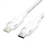 Lightning-kaabel Vention LALWH — 2 m, Lightning USB-C-le, valge