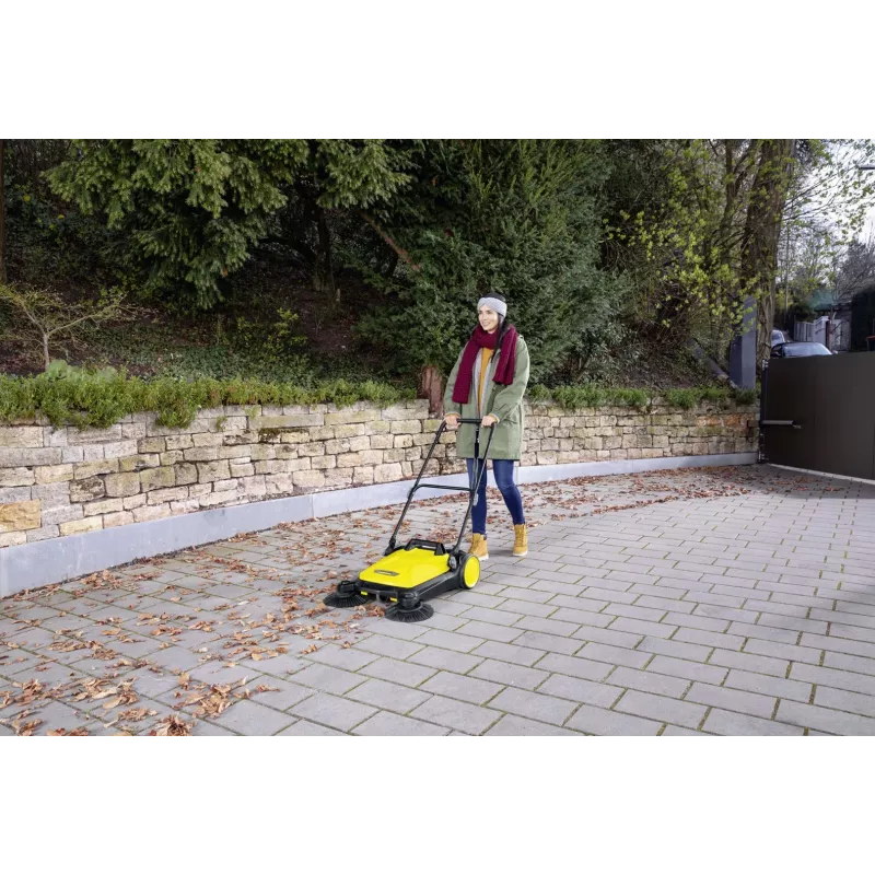 Sweeper Kärcher S 4 Twin 2-in-1 Must Kollane