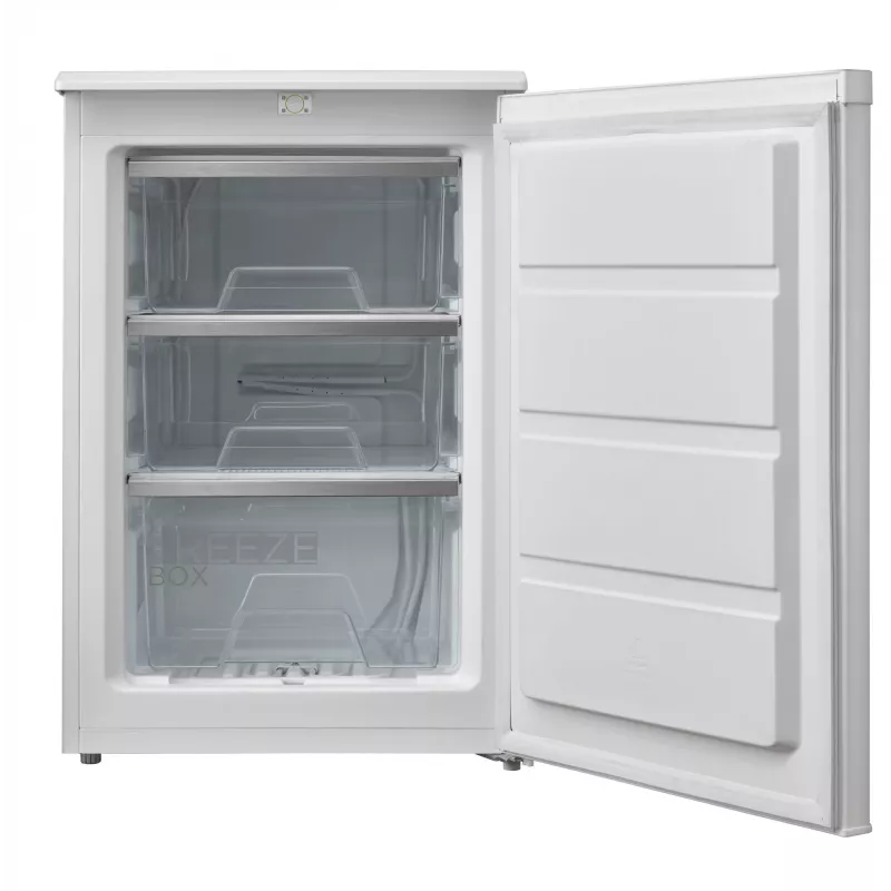 Midea sügavkülmik | MDRD129FZE01 | Energiaklass E | Püstik | Vabaltseisev | Kõrgus 84,5 cm | Kogumaht 86 L | Valge