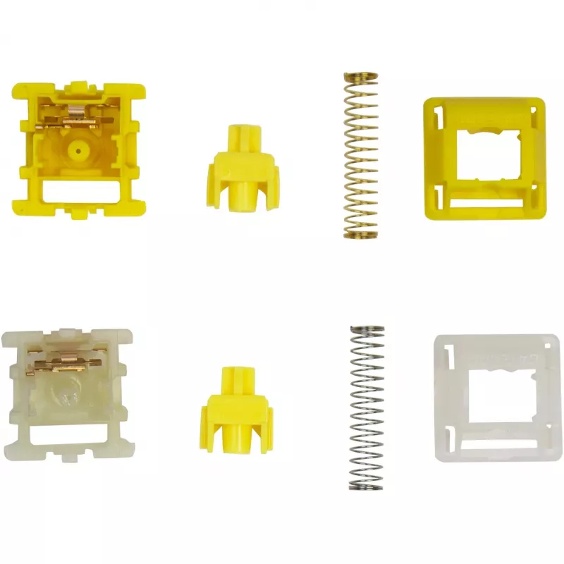 Mehaaniliste klahvilülitite komplekt Keychron Gateron Cap V2 Golden-Yellow G32 — 110 lülitit