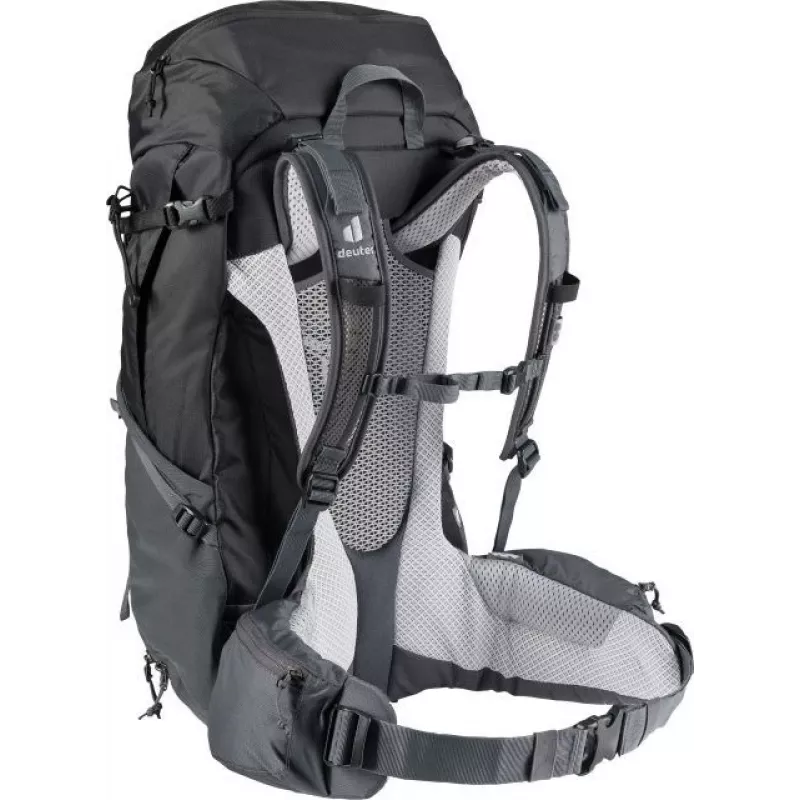 Seljakott Deuter Futura Pro 38 L — 38 L matka- ja mägironimisseljakott, Ventileeritav selg, Puusavöö, Rinnarihm, Must