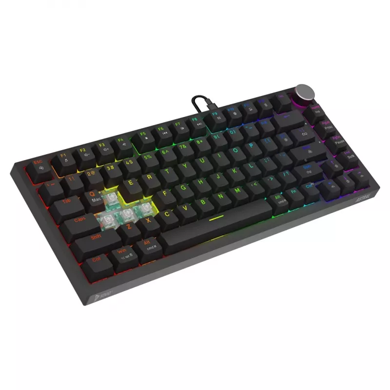 Savio ASTRAL BLACK JADE klaviatuur mängimiseks USB QWERTY US International