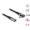USB-kaabel DeLOCK 81148 2m USB C Must 20 Gbit/s