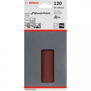 Bosch C430 Expert puidule ja värvile, 10 tk, 93 mm, 186 mm