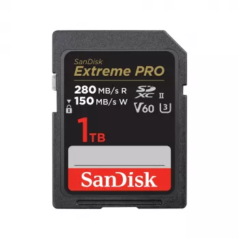 SanDisk Extreme Pro - Flash-mälukaart - 1TB - Videoklass V60 / UHS-II U3 / Class10 - SDXC UHS-II (SDSDXEP-1T00-GN4IN)