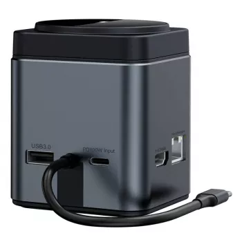 Dokkimisjaam BlitzWolf BW-TH17 9-ühes 15W laadijaga — USB-C, HDMI, PD pordid