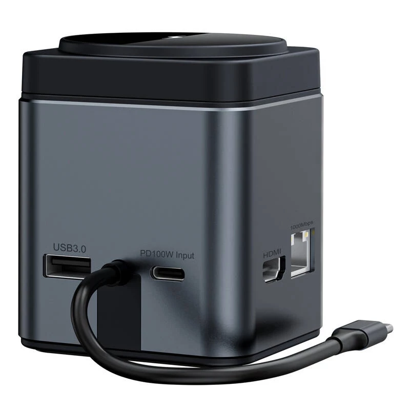Dokkimisjaam BlitzWolf BW-TH17 9-ühes 15W laadijaga — USB-C, HDMI, PD pordid