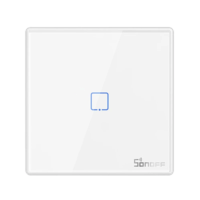 Sonoff T2EU1C-RF võrgulüüs/kontroller Valge Plastik Seinale paigaldatav 0,433 GHz