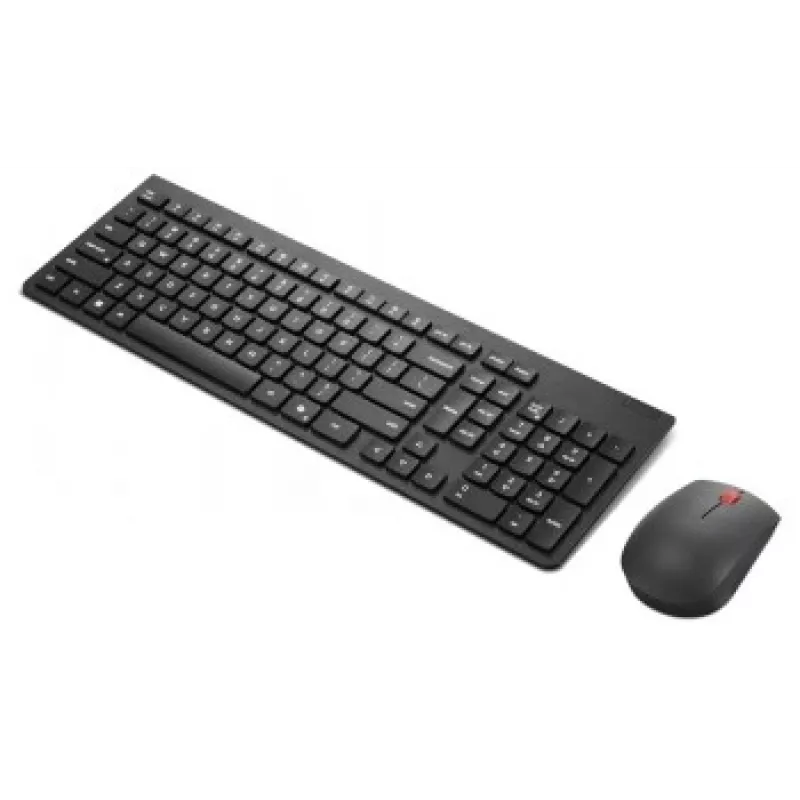 Juhtmevaba klaviatuuri ja hiire komplekt Lenovo Essential Wireless Combo Gen2 — must, kompaktne paigutus, juhtmevaba ühendus