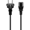 Goobay IEC-juhe 5 m must pistik tüüp F IEC C13 H05VV-F3G