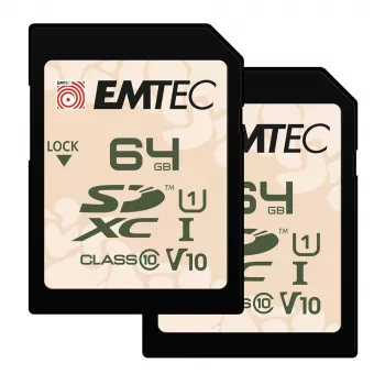 Flash Memory Emtec 64GB UHS-I U1 V10 Outdoor ECMSD64GXCU1ORP