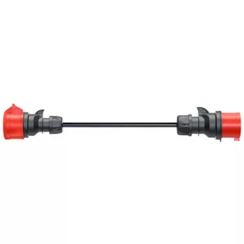 Adapter Gemini flex 11 kW jaoks, CEE Punane kolmefaasiline toide 16A > CEE Punane 32A (must, 30 cm)