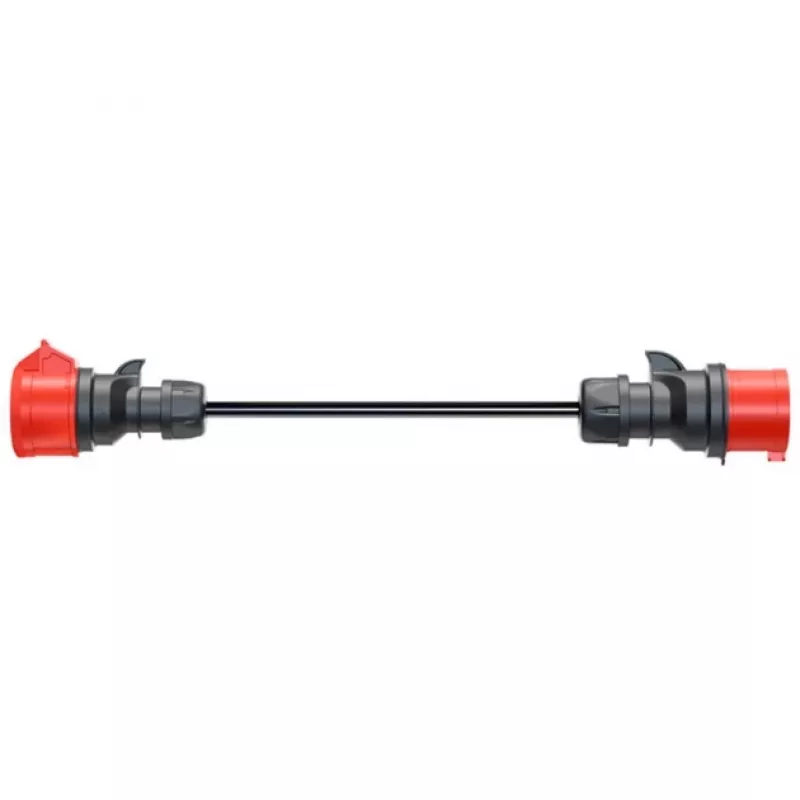 Adapter Gemini flex 11 kW jaoks, CEE Punane kolmefaasiline toide 16A > CEE Punane 32A (must, 30 cm)