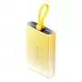 Vention 10000mAh toiteplokk LED-ekraaniga, USB-C + Lightning + USB-A, 22.5W (kollane)