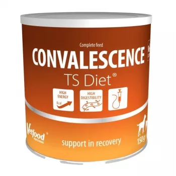 Veterinaarne dieetmärgtoit Vetfood TS Diet Convalescence koertele, 150 g