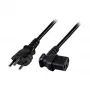 EFB-Elektronik toitejuhe Šveitsi tüüp 12 - C13 90°, must, 1,8 m, 3 x 0,75 mm² Tootja: EFB Elektronik (EK483.1,8V2)