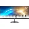MSI PRO MP341CQDE kumer monitor 86,4 cm (34) must - UWQHD, VA, 100 Hz, 4 ms, HDMI, DisplayPort, FreeSync [energiaklass G] (9S6-3PB2CT-042)