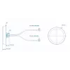 LTE-antenn Teltonika 003R-00252, katusekinnitus SMA-pistikutega, COMBO MIMO