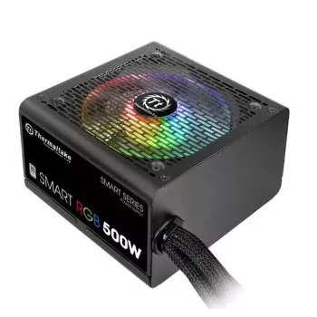 Thermaltake SMART RGB PS-SPR-0500NHSAWE-1 - Toiteplokk (sisemine) - ATX12V 2.3 - 80 PLUS - AC 230 V - 500 W - aktiivne PFC - must
