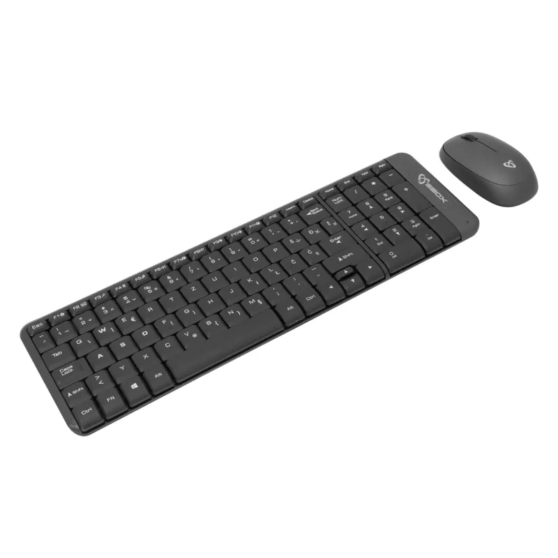SBOX WKM-22 juhtmevaba klaviatuuri ja hiire komplekt, USA paigutus