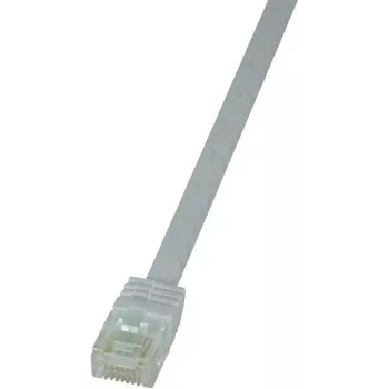 LogiLink CF2061U RJ45 võrgukaabel, patch-kaabel CAT 6 U/UTP 3,00 m valge, väga paindlik, 1 tk