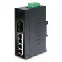 PLANET 4-pordiline kiire Etherneti lüliti PLANET IP30 õhuke tüüp, tööstuslik Etherneti lüliti + 1-port, 100Base-FX(SC) (-10 – 60 °C) (ISW-511)