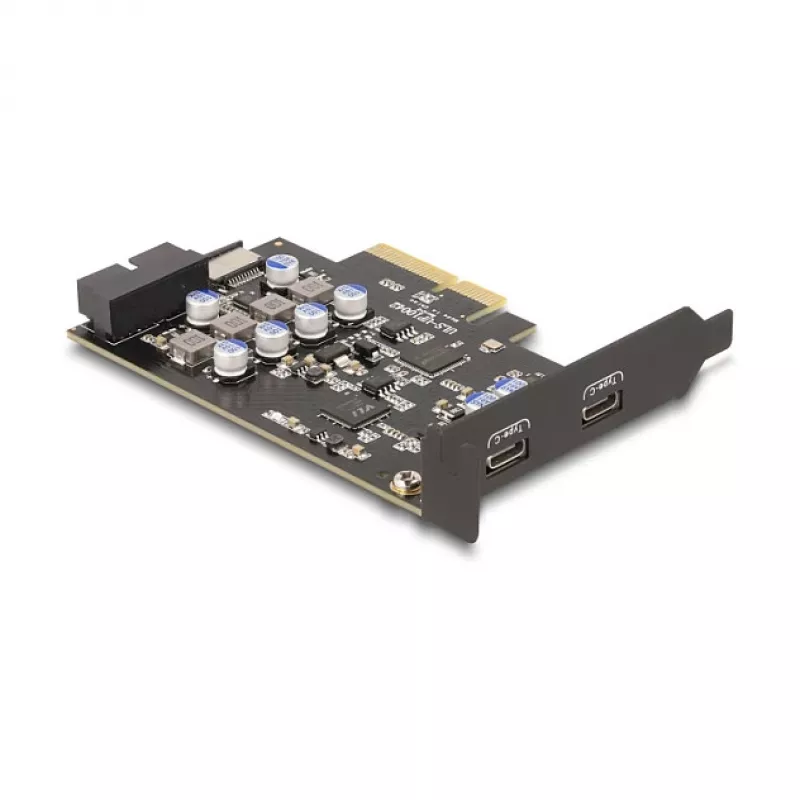 PCI Express x4 kaart DELOCK 90345 kahe välise USB USB-C pordiga