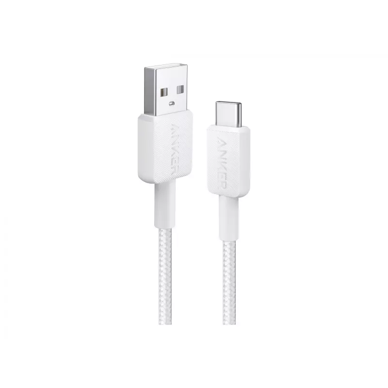 USB A – USB C kaabel Anker A81H5G21 — 0,9 m, valge