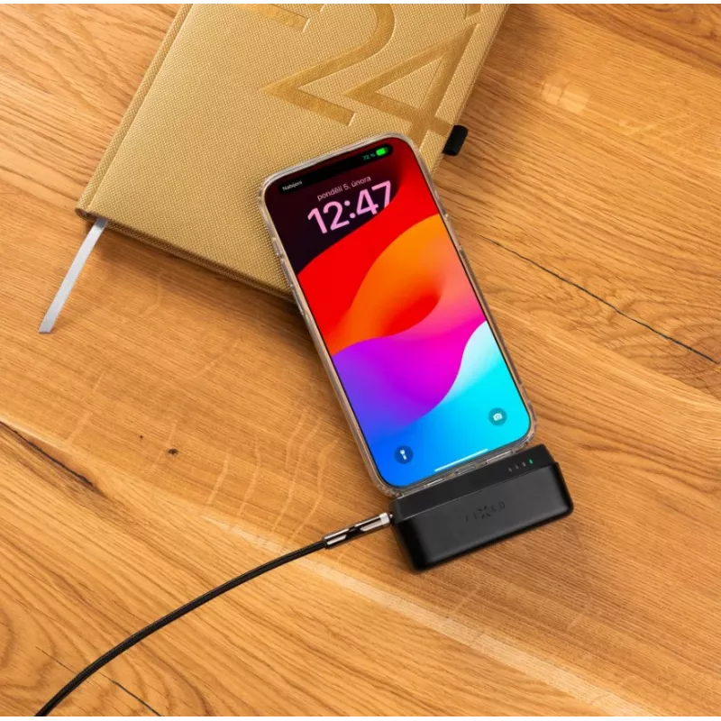 Kaasaskantav akupank FIXED FIXZEN-5PL-BK, 5000 mAh, USB-C 20W (5V/3A, 9V/2.22A, 12V/1.67A)