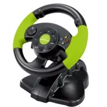 Juhtmega mängukontroller ESPERANZA EG104 PlayStation 3-le ja Xbox 360-le, must/roheline