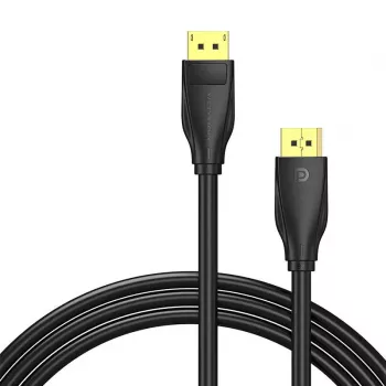 DisplayPort 1.4 kaabel Vention HCCBI, 3 m, 8K@60Hz / 4K@120Hz, 80 Gbit/s, kullatud kontaktidega, must