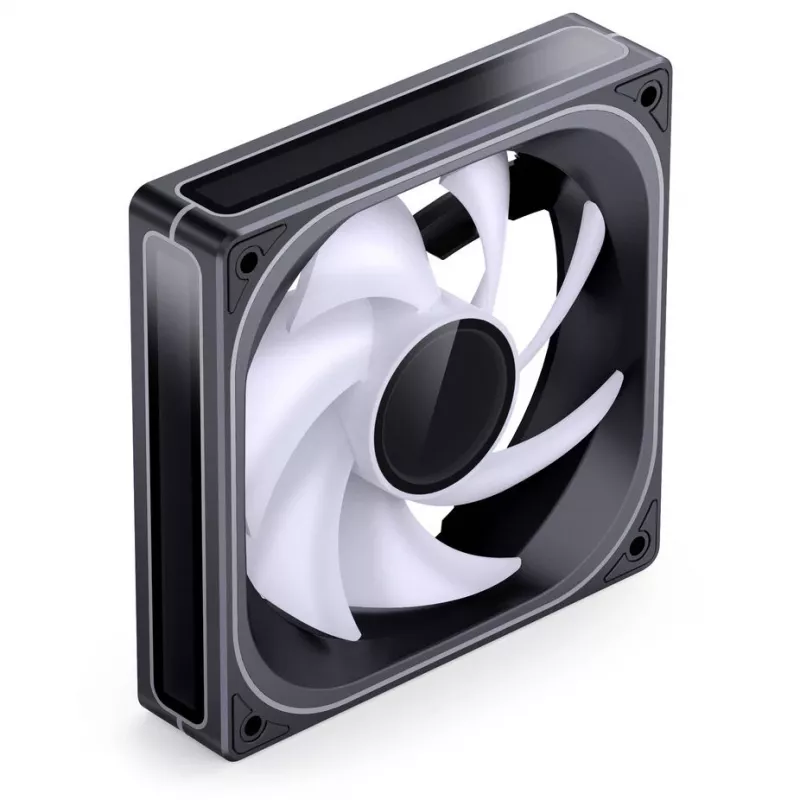 120 mm ARGB PWM korpuse ventilaator Jonsbo ZB-120 must, PWM-juhtimine, ARGB-valgustus