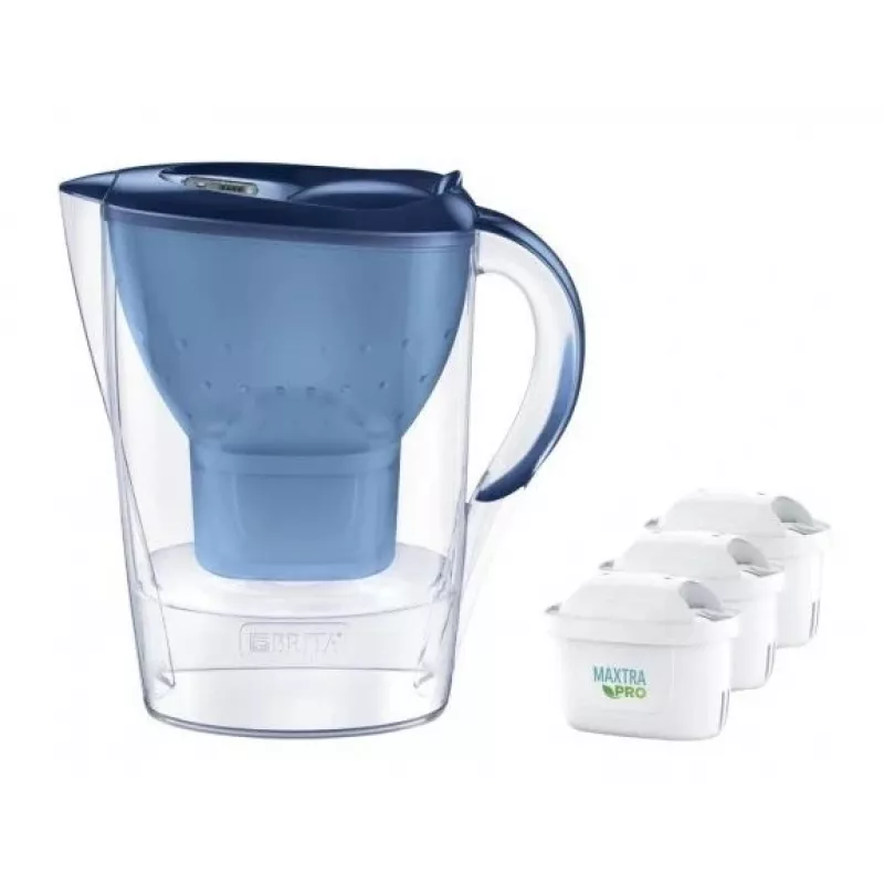 Veefiltrikann BRITA Marella 2,4 L 3 Pure Performance kassetiga, Maxtra Pro, sinine