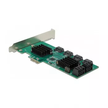 DeLOCK 8 pordiga SATA PCI Express x1 kaart, madalprofiil