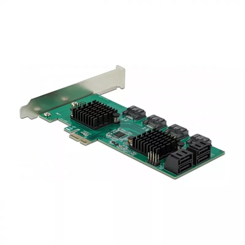 DeLOCK 8 pordiga SATA PCI Express x1 kaart, madalprofiil
