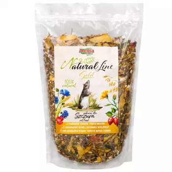 Kuivtoit Alegia Natural Line Gold rotile 2,2 kg — täisväärtuslik pelletdieet täiskasvanud ja noortele rottidele, teraviljamaitsega, soja- ja suhkruvaba