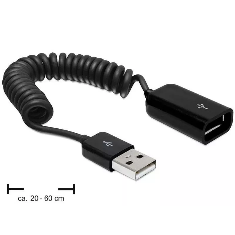 USB-kaabel DeLOCK 83163 0,6 m USB 2.0 A-A must
