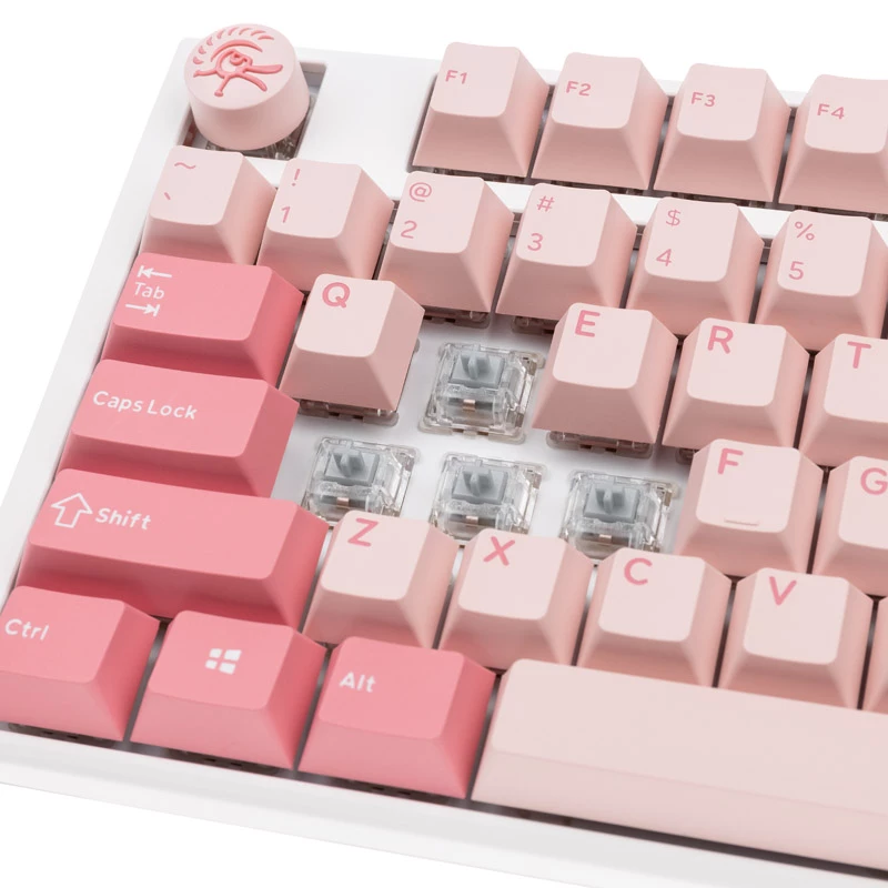 Ducky One 3 TKL klaviatuur Mängimine USB QWERTY Inglise Roosa
