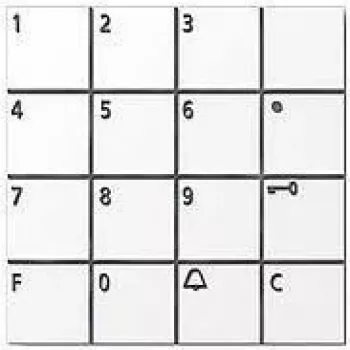Siedle COM 611-02 W - klaviatuur - valge - Siedle - 140 mA - 99 mm - 27 mm (200036516-00)