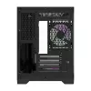 Darflash FT418 arvutikorpus + 6 aRGB ventilaatorit (must)