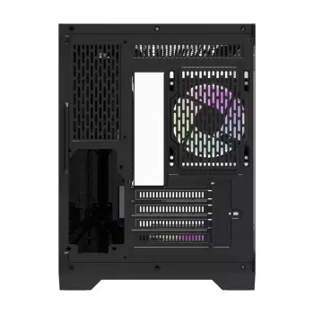 Darflash FT418 arvutikorpus + 6 aRGB ventilaatorit (must)
