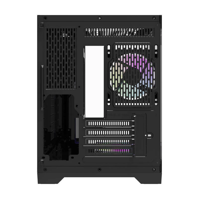 Darflash FT418 arvutikorpus + 6 aRGB ventilaatorit (must)